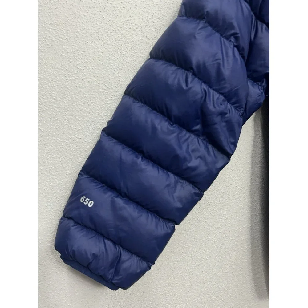 Eddie Bauer CirrusLite 650 Down Filled Puffer Jacket Boys XL 14-16 Blue Pockets